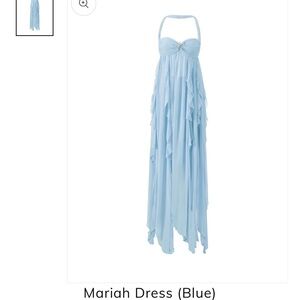 Nana Jaqueline Mariah Dress Blue Size S